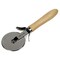 Chef Craft Pizza Cutter with Wood Handle, 2.5" Stainless Steel Blade Slicer Wheel and Thumb Guard